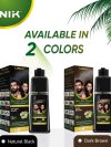 Hair Color Shampoo Dark Brown & Natural Black No to Skin , 200ml - Image 4