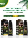 Hair Color Shampoo Dark Brown & Natural Black No to Skin , 200ml - Image 7