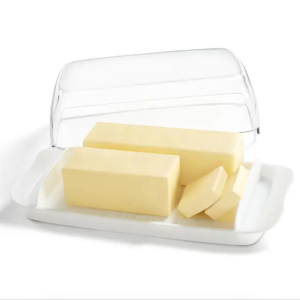 Butter Dish with Lid Extra Large Plastic Butter Holder Container with Handles
