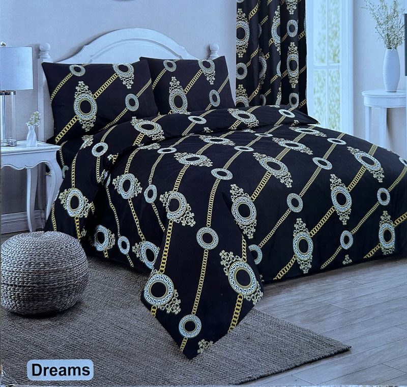 Luxurious 4-Piece Microfibre Bedding Set – Ultra-Soft, Anti-Allergic | Duvet Cover, Fitted Sheet & Pillowcases | Single, Double, King Sizes