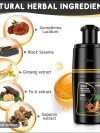 Black Hair Dye Shampoo for Gray Hair – Semi-Permanent Hair Color for Women & Men (350ml x 2) - Image 4
