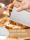 Dough Scraper with Scale 15CM Food Grade Stainless Steel Dough Cutter with Wooden Handle, Bench Scraper, Pastry Scraper Kitchen Scraper for Pizza, Bread, Pastry, Cake Dough Baking Shaping - Image 5