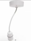 ESSENTIALS 6" PENDANT SET LIGHT FITTING B22 WHITE 3 1/2" - Image 2