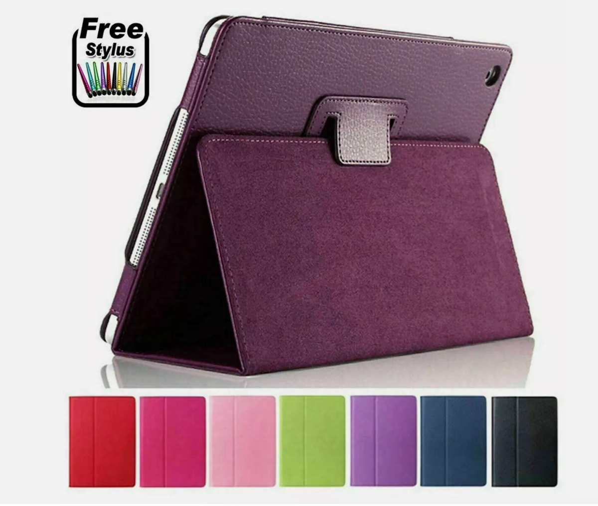 Leather Flip Stand Case For IPad 7th-11th Gen, IPad Pro 11 & IPad Air - Multiple Sizes