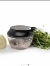 Hand PULL lid CHOPPER Bowl Fruit Utensils Kitchen chopper salads quick Plastic Plastic Lid Equipment - Image 2