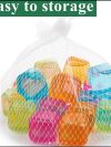 Reusable Ice Cubes, 2.5cm Plastic Squares for Drinks, Whiskey, Wine or Beer, Keep Your Drink Cold Longer, Re-freezable, Washable, Assorted Colour Utensils Set - Image 5