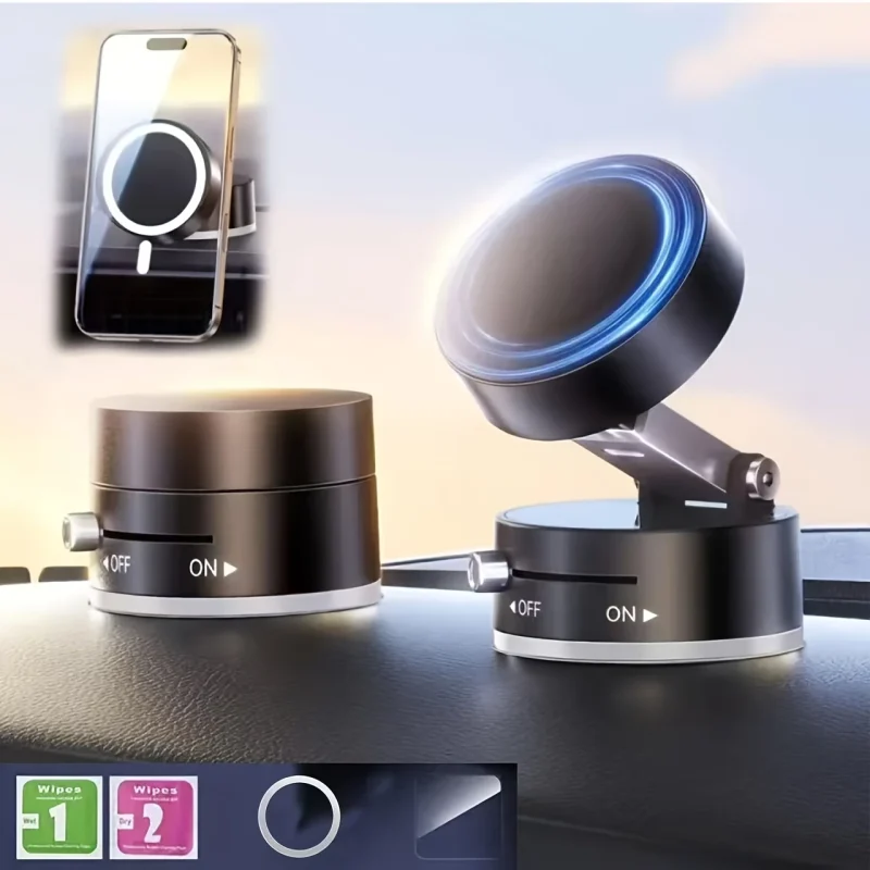 High Magnetic Suction Cup Mobile Phone Holder for Car Navigation with Vacuum Pumping Suction Cup, Stable and Durable - Image 9