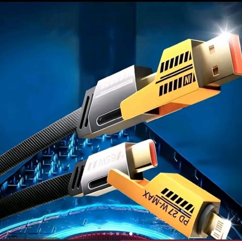 4-in-1 Multi USB Charging Cable – 1M Fast PD Charger Cord for Devices - Image 6