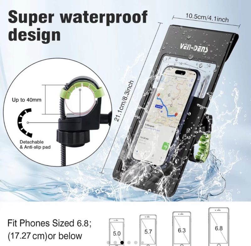 Bicycle 360 Waterproof Phone Case Holder For All Mobile Phones - Image 8