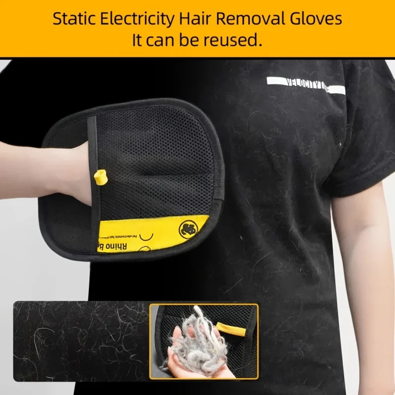 🐾 Hair Removal Grooming Gloves – Stylish & Efficient Pet Care for Cats & Dogs! ✨