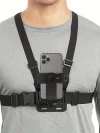 5pcs Sports Camera Chest & Shoulder Mount Set – Mobile Phone Forearm Holder for Outdoor Cycling, Vlogging & Live Streaming