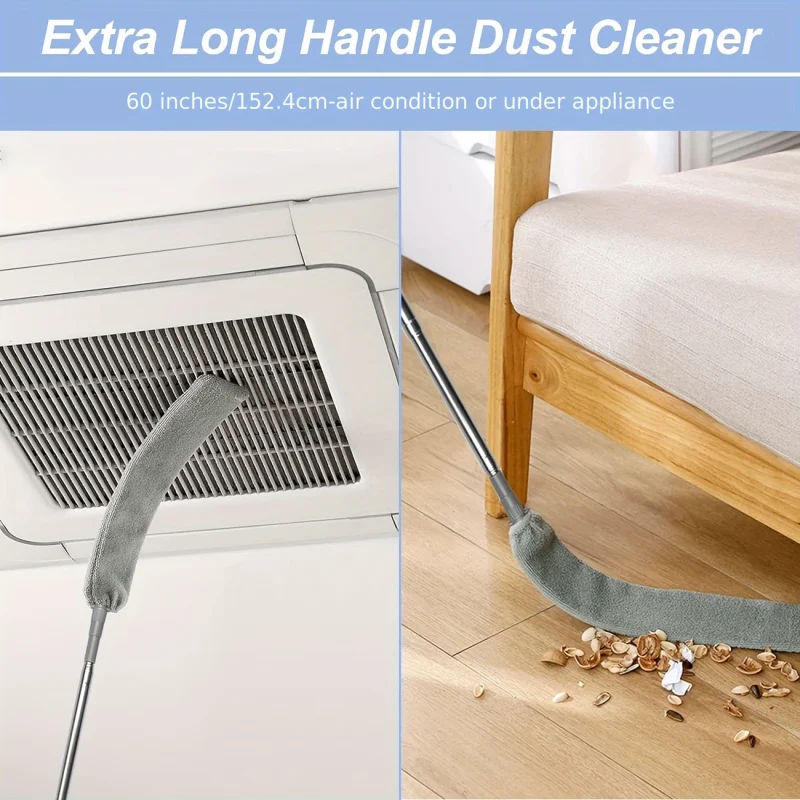🧹 4pcs Dusting Duster Set – Extendable, Bendable & Washable for High Ceilings, Fans & More! ✨ - Image 6