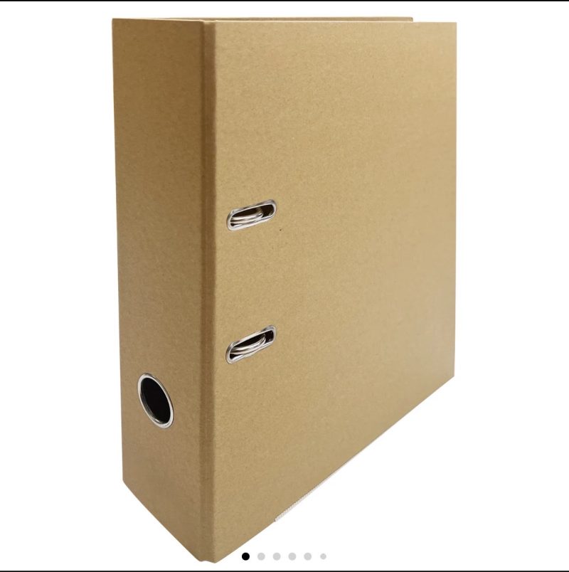 A4 Kraft Paperboard Lever Arch Files - Image 5