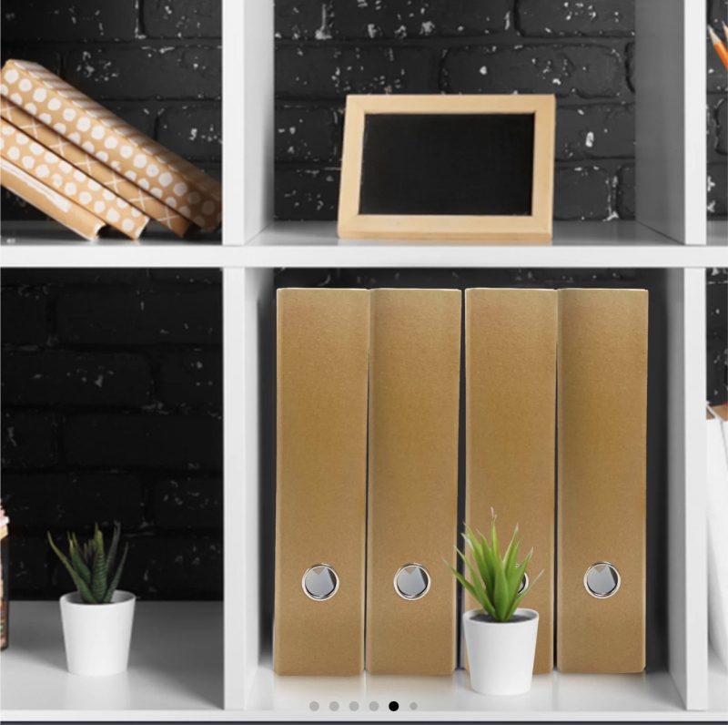 A4 Kraft Paperboard Lever Arch Files - Image 6