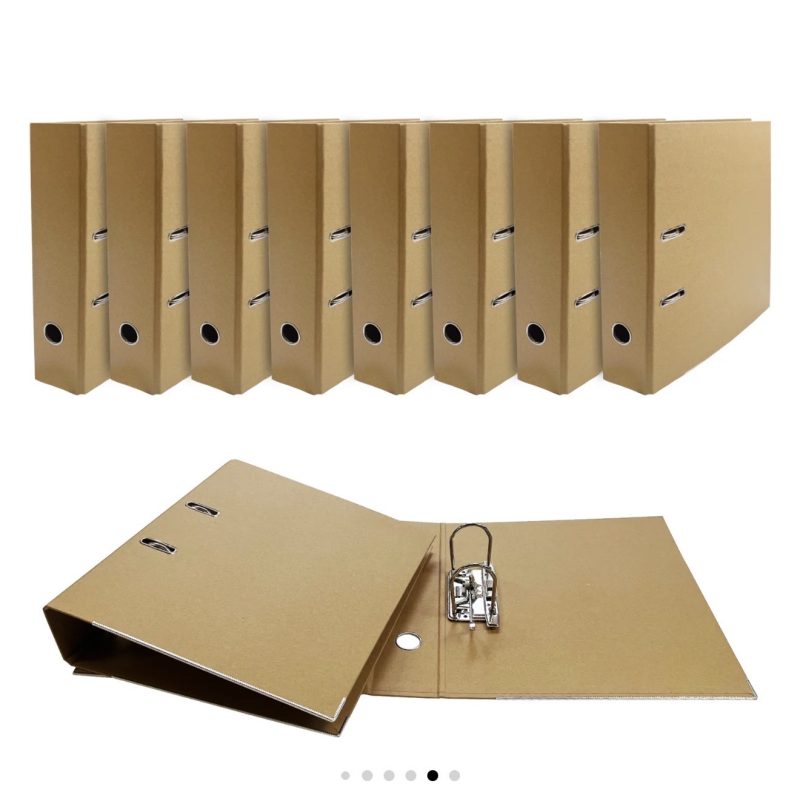 A4 Kraft Paperboard Lever Arch Files - Image 7