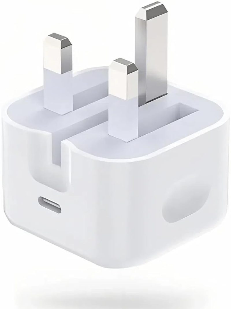 USB C Plug, 20W Power Adapter UK Plug – Fast Charge USB-C Wall Charger for iPhone 15/15 Plus/15 Pro/15 Pro Max, iPad Pro, Samsung S23 Ultra/S22/S21 & More - Image 2