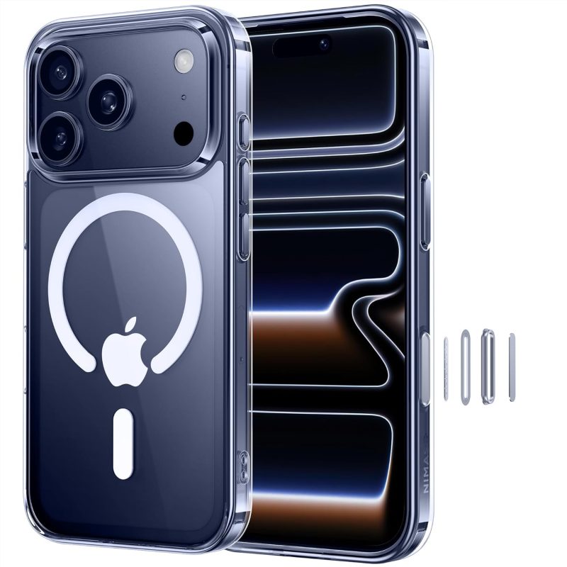 Magnetic Transparent Case for iPhone 17 / 17 Air / 17 Pro / 17 Pro Max – Slim Fit, Shockproof & Wireless Charging Compatible - Image 2