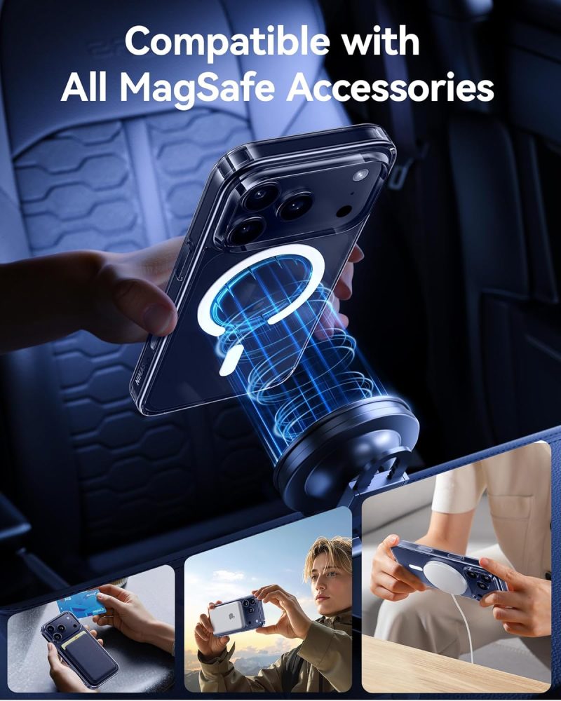 Magnetic Transparent Case for iPhone 17 / 17 Air / 17 Pro / 17 Pro Max – Slim Fit, Shockproof & Wireless Charging Compatible - Image 6
