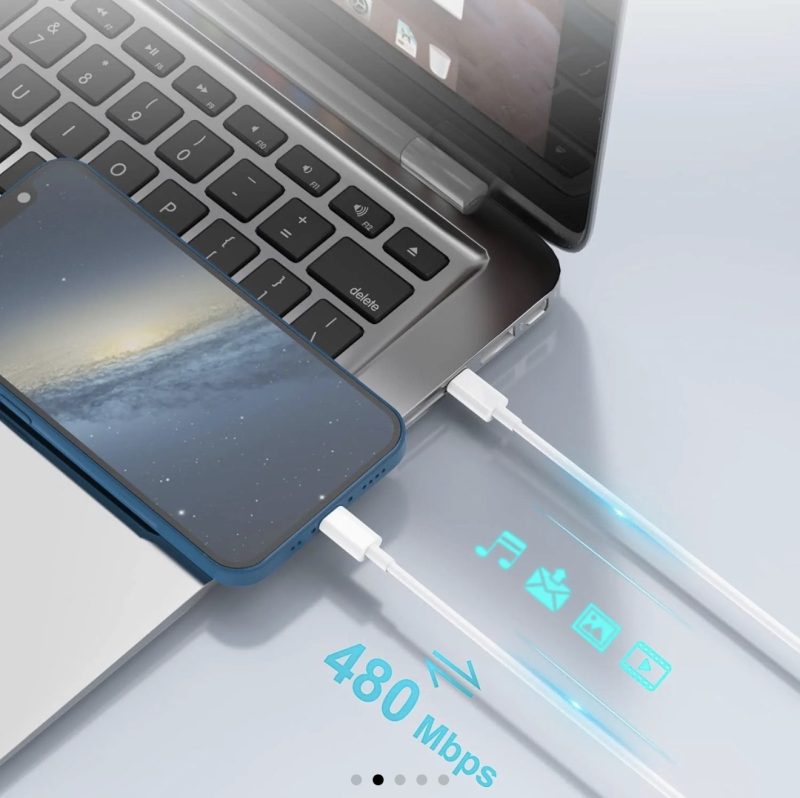 USB-C to USB-C Fast Charging Cable – 60W Power Delivery, 1.5m Length, USB 2.0 - Image 4