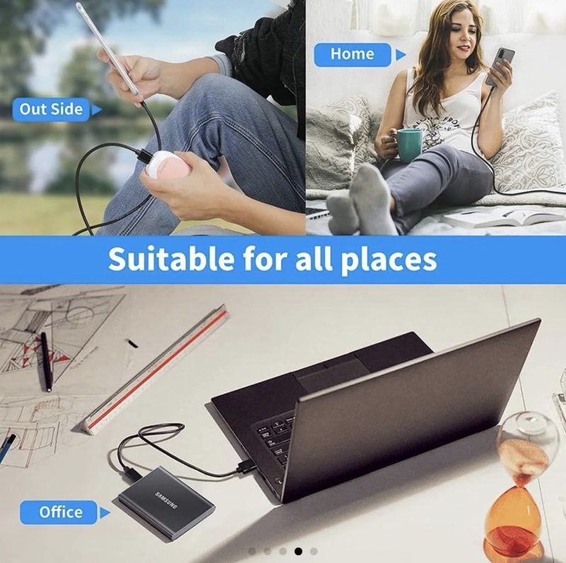 USB-C to USB-C Fast Charging Cable – 60W Power Delivery, 1.5m Length, USB 2.0 - Image 2