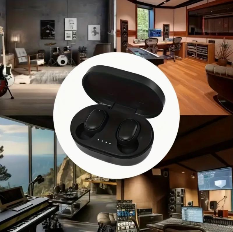 Wireless Earbuds – High-Fidelity Sound, Noise Isolation, Compact & Lightweight | Sport & Office Earphones, Black | Ideal Gift for Christmas & Halloween - Image 7