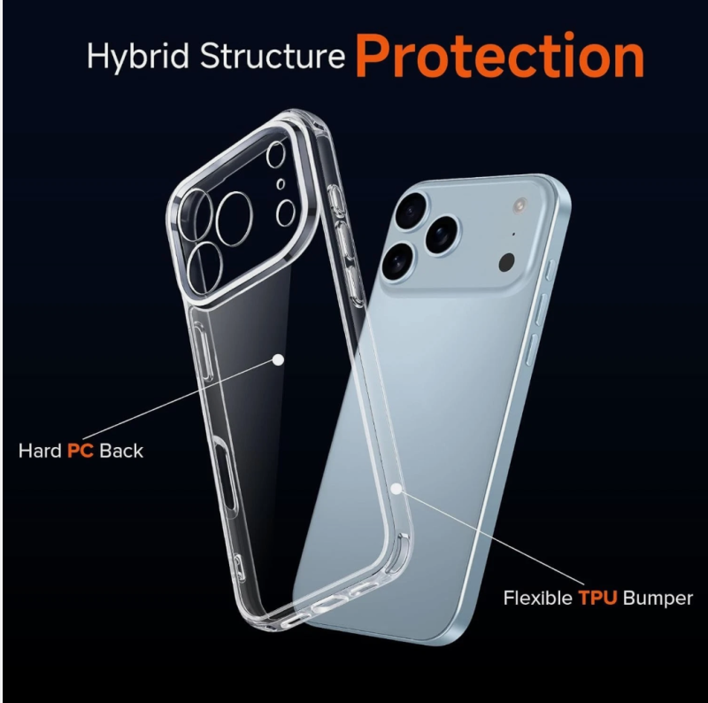 Transparent Clear Case Cover for 17 | 17 Air | 17 Pro | 17 Pro Max – Shockproof, Slim & Scratch-Resistant - Image 6