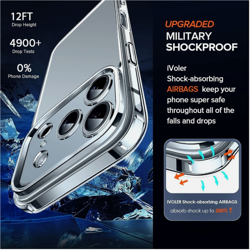 Transparent Clear Case Cover for 17 | 17 Air | 17 Pro | 17 Pro Max – Shockproof, Slim & Scratch-Resistant - Image 4