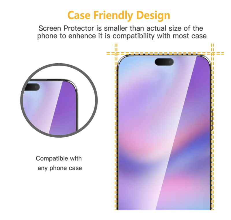 Tempered Glass Screen Protector for 17 | 17 Air | 17 Pro | 17 Pro Max – 9H Hardness, HD Clear, Anti-Scratch & Bubble-Free - Image 2