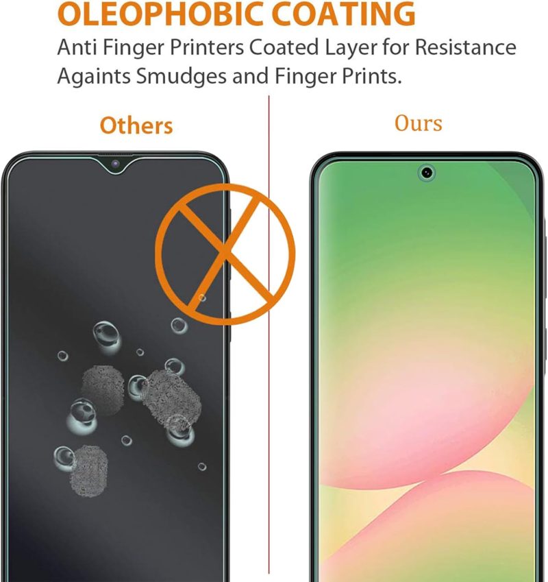 Samsung A Series Tempered Glass Screen Protector – Ultra Clear, 9H Hardness, Anti-Scratch, Bubble-Free, Full Coverage Protection - Image 4