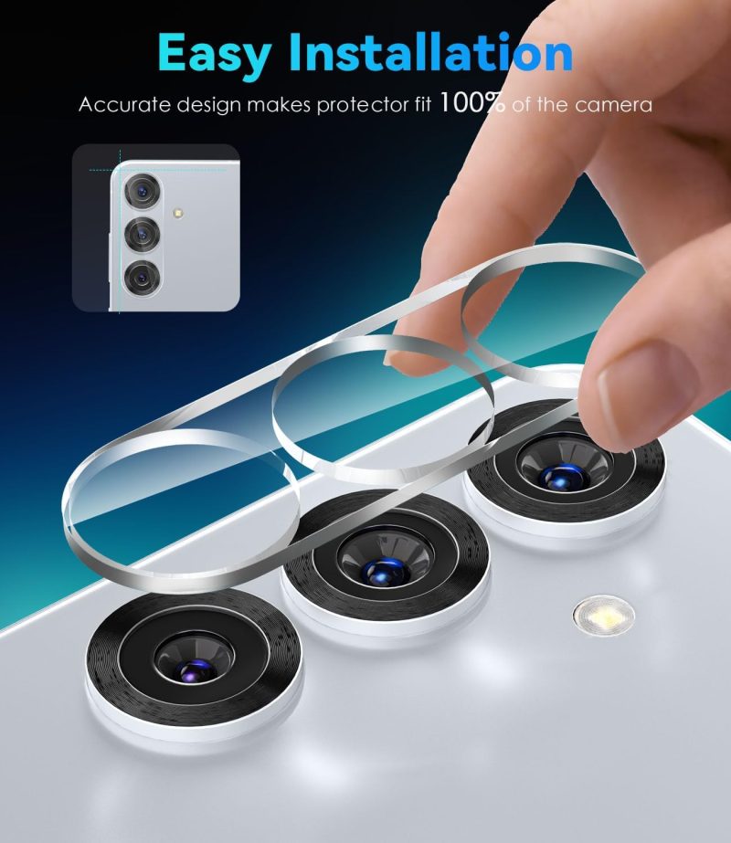 Premium Camera Lens Protector for Samsung Galaxy S22 Ultra, S23, S23 Ultra, S23 Plus, S24, S24 Plus, S24 Ultra, S25, S25 Plus, S25 Ultra & S25 FE - Image 5