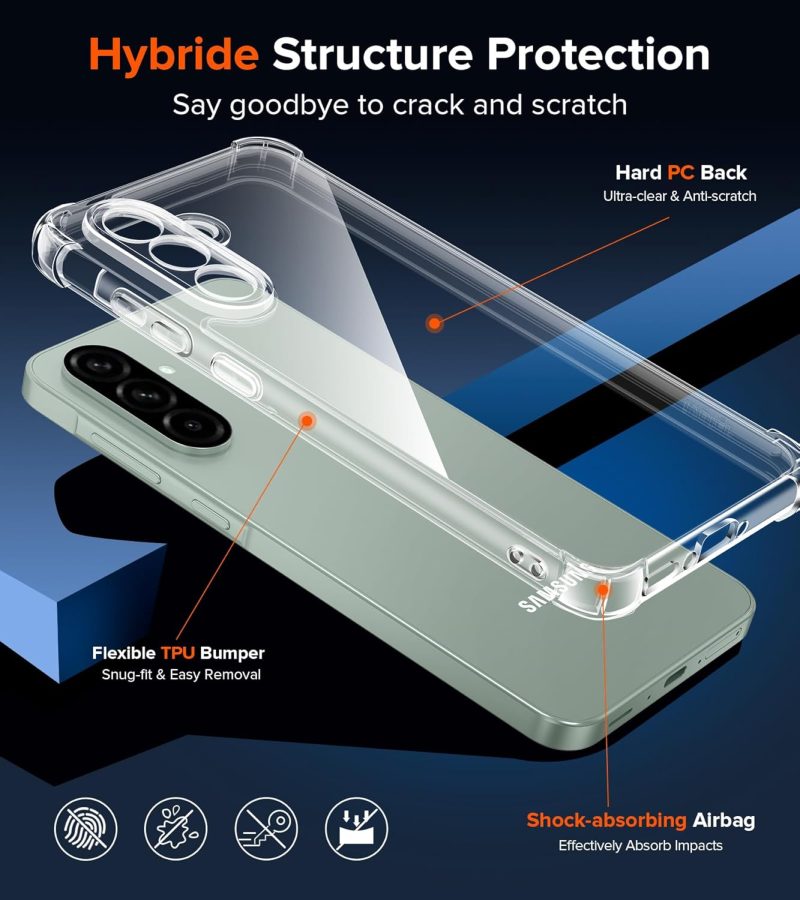 Crystal Clear Transparent Case for Samsung A Series – Slim, Shockproof & Stylish Protection - Image 7