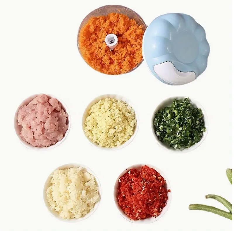 Heavy-Duty Manual Vegetable & Fruit Chopper | Durable Plastic Kitchen Gadget for Effortless Food Prep - Image 8
