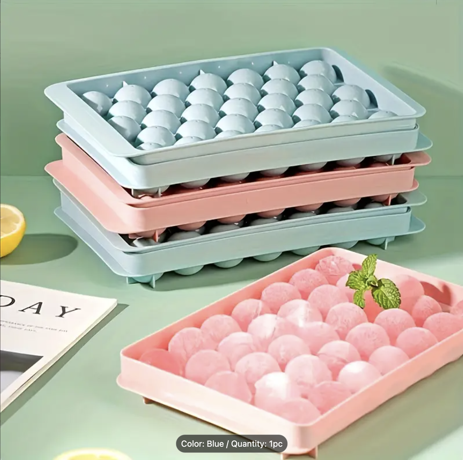 1PC Ice Cube Tray – Polished Dustproof Round Grid Ice Ball Mold | Small-Sized Food-Grade Ice Maker for Home, Party & Kitchen Use - Image 6