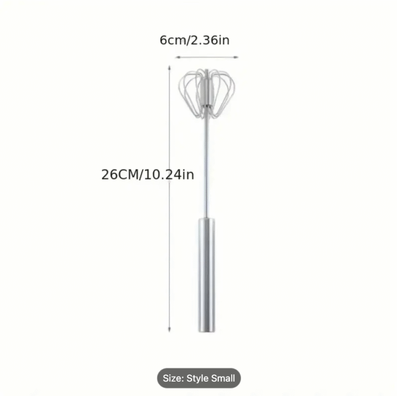 1PC Stainless Steel Multi-Function Whisk & Milk Frother – Hand Mixer for Baking, Eggs & Cream | Essential Kitchen Gadget - Image 2