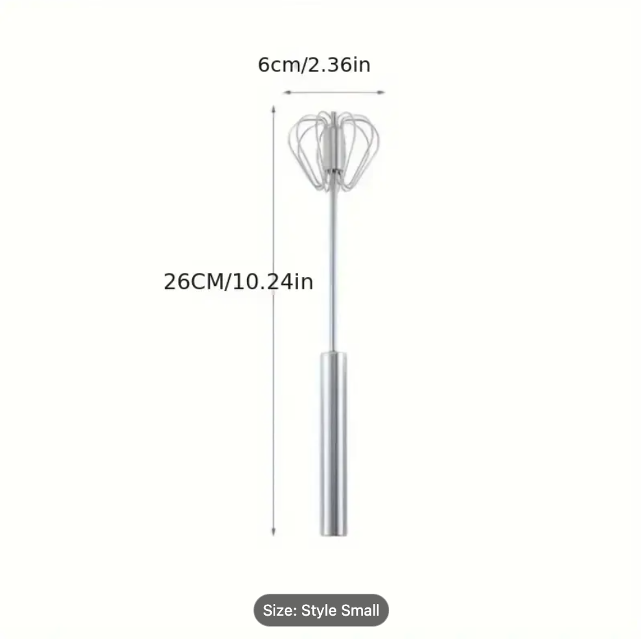 1PC Stainless Steel Multi-Function Whisk & Milk Frother – Hand Mixer for Baking, Eggs & Cream | Essential Kitchen Gadget - Image 2