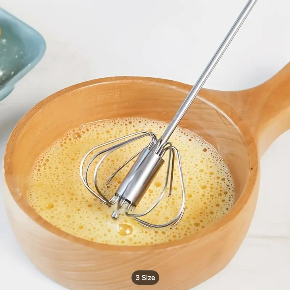 1PC Stainless Steel Multi-Function Whisk & Milk Frother – Hand Mixer for Baking, Eggs & Cream | Essential Kitchen Gadget - Image 4
