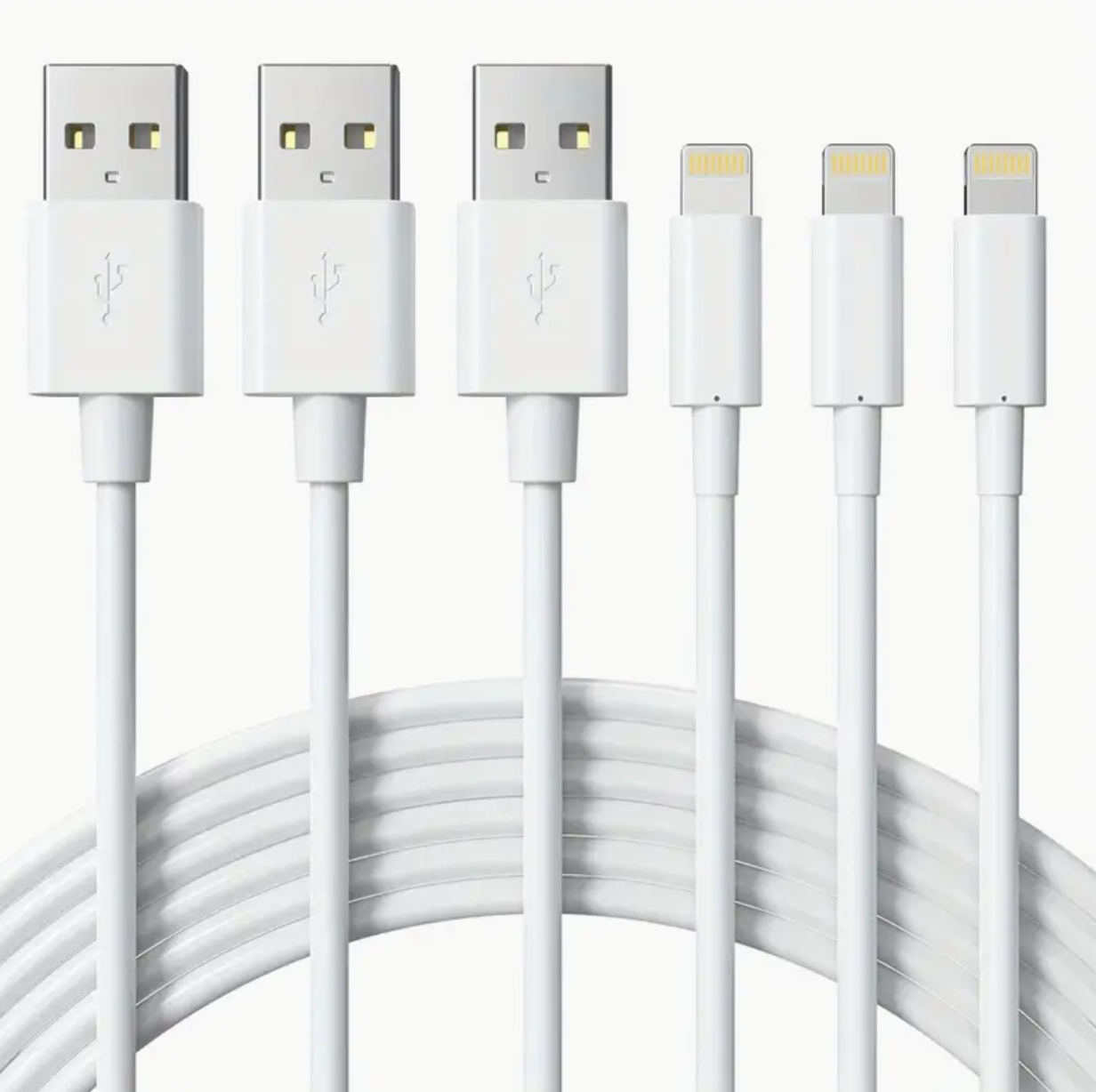 Lightning to USB-A Charging Cable – Fast Charging & Data Sync for iPhone, iPad, iPod