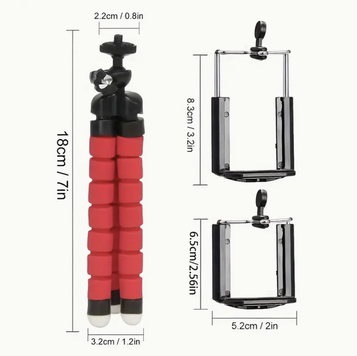 Tripod Stand Universal Mobile Phone & Camera – Foldable, Adjustable, Durable, Desktop & Travel Mount - Image 6