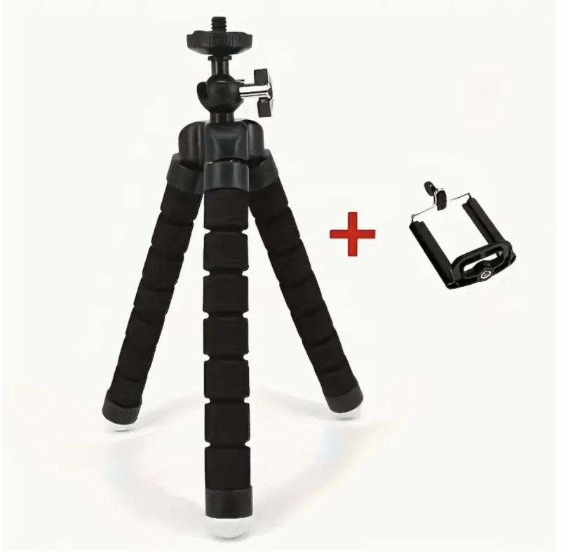 Tripod Stand Universal Mobile Phone & Camera – Foldable, Adjustable, Durable, Desktop & Travel Mount - Image 3