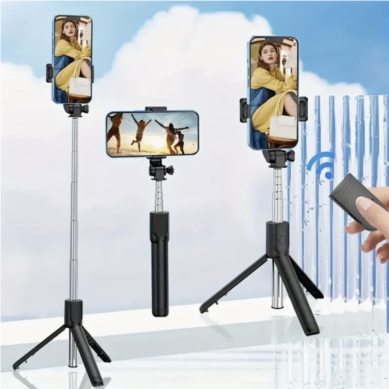 Foldable Selfie Pole with Tripod Stand – 360° Rotation, Anti-Shake, Wireless Handheld Gimbal for Mobile Photography & Travel - Image 6