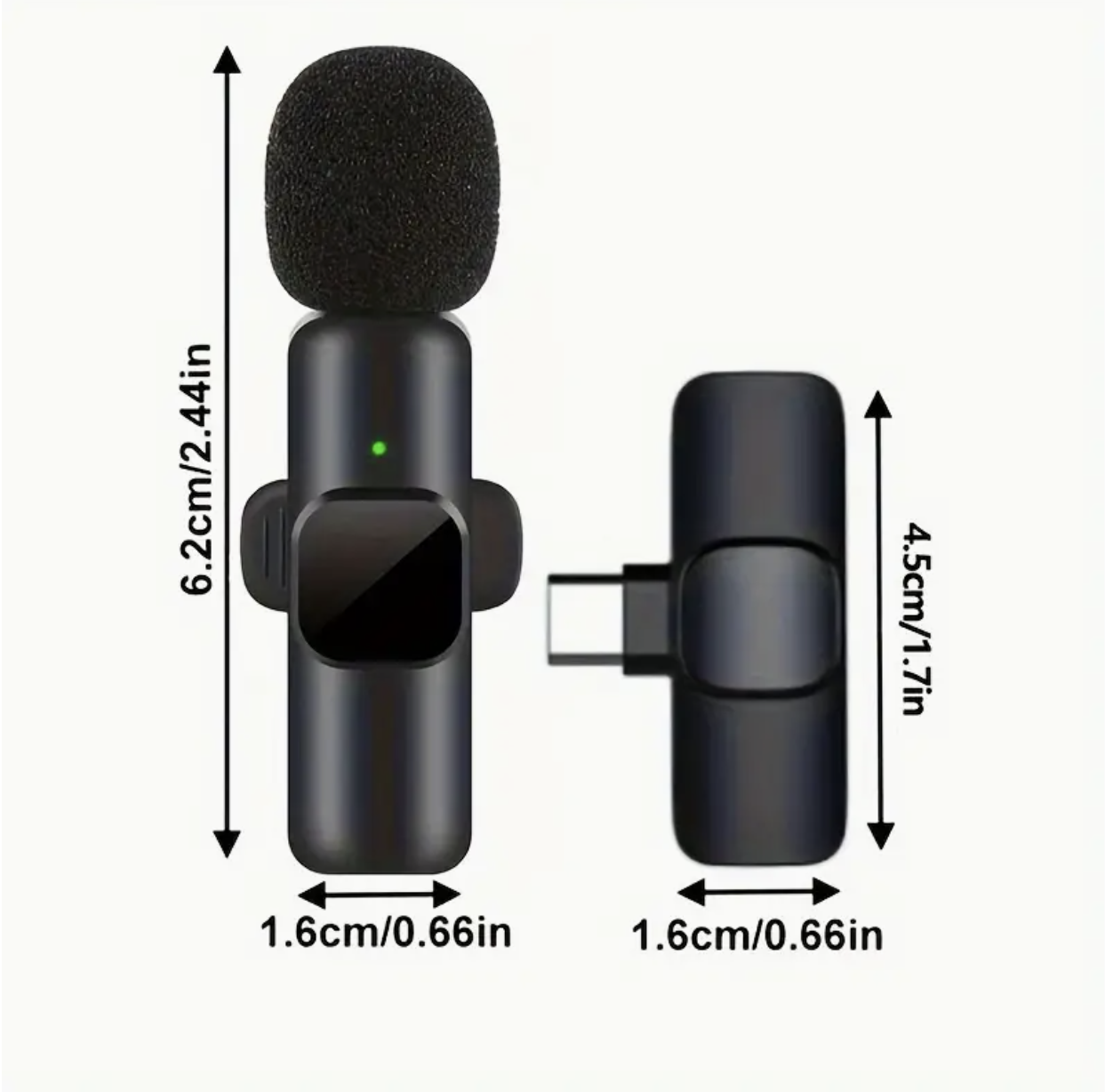 Wireless Microphone – USB-C Clip-On Mic for Smartphones & Laptops, Ideal for Vlogs, Live Streaming, Interviews & Content Creation - Image 6