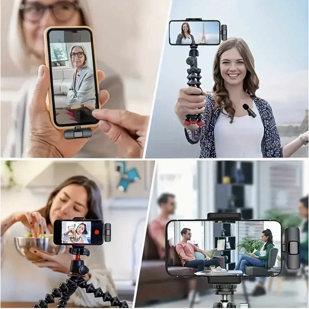 Wireless Microphone – USB-C Clip-On Mic for Smartphones & Laptops, Ideal for Vlogs, Live Streaming, Interviews & Content Creation - Image 2