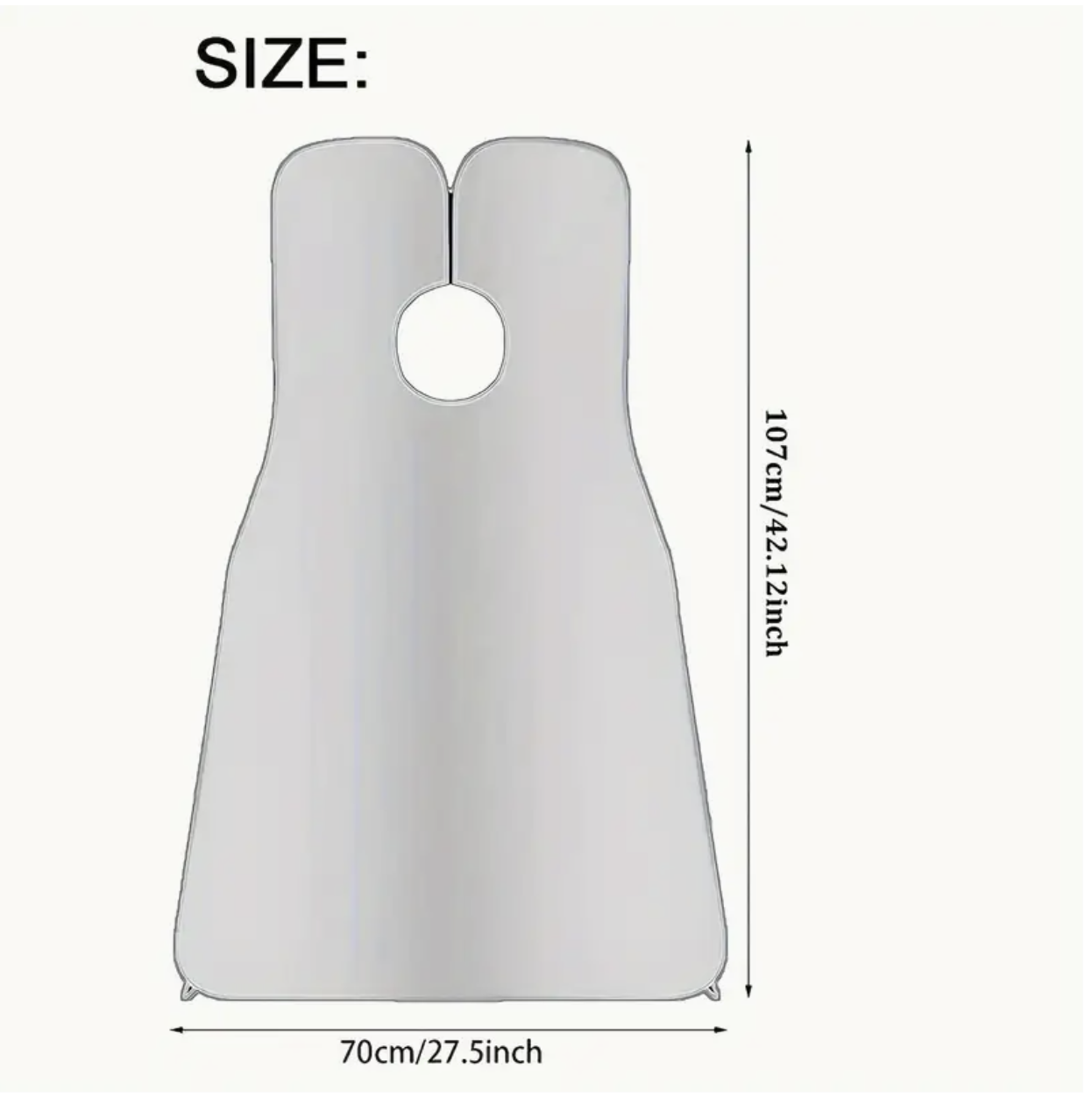 1pc Beard Bib – Non-Stick Beard Catcher Apron for Men, Easy Grooming and Trimming, Universal Fit - Image 7