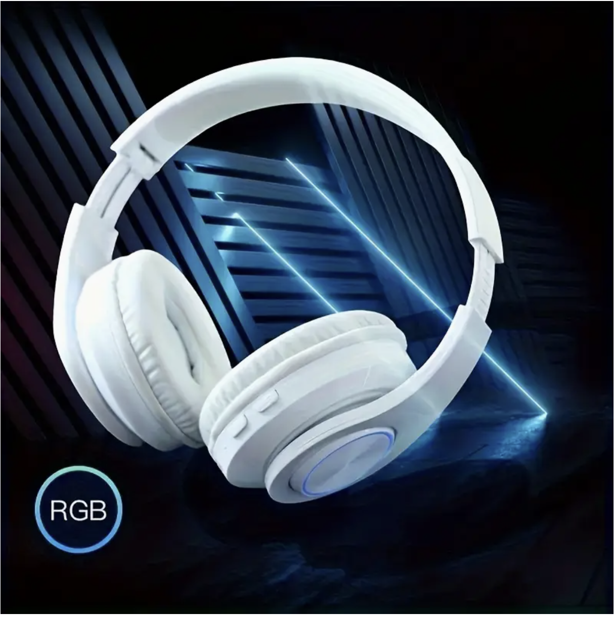 Black Wireless Noise-Canceling Headphones – Foldable Design, USB-C Charging, High-Quality Sound, Red/Black Gaming & Streaming Headset - Image 9