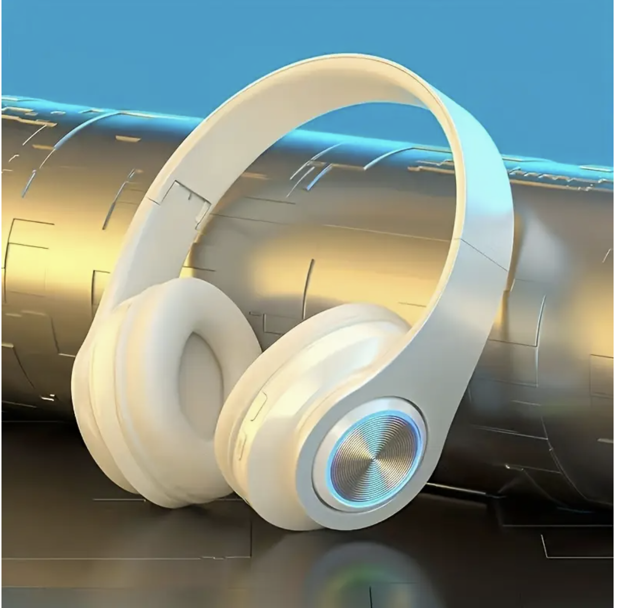 Black Wireless Noise-Canceling Headphones – Foldable Design, USB-C Charging, High-Quality Sound, Red/Black Gaming & Streaming Headset - Image 6