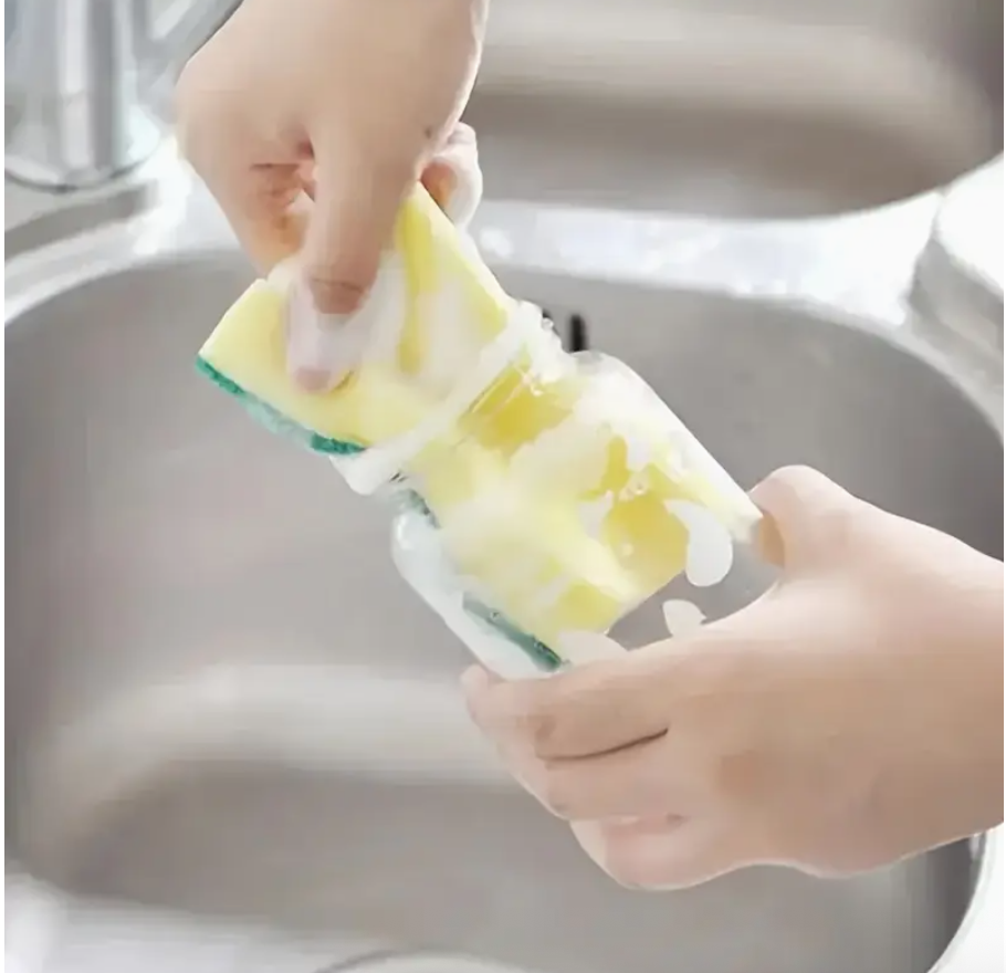 10pcs Kitchen Cleaning Sponges – Double-Sided Heavy-Duty Dishwashing Cloths & Multi-Purpose Scouring Pads - Image 4