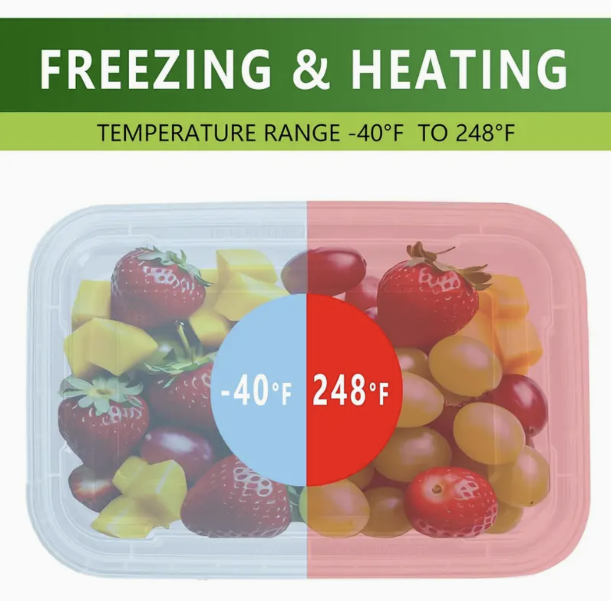 10 Pcs Heavy-Duty Reusable Food Storage Containers with Leakproof Lids – 350ml / 11.84oz Rectangular Stackable Containers, Microwave & Freezer Safe, Airtight & Durable - Image 2