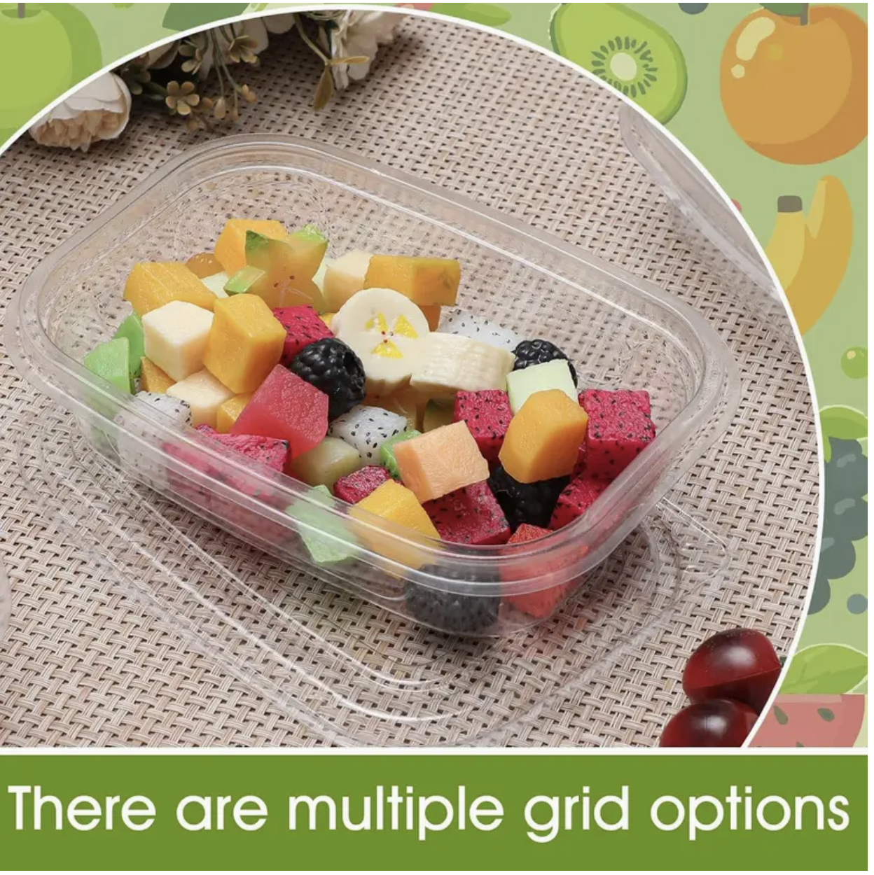 10 Pcs Heavy-Duty Reusable Food Storage Containers with Leakproof Lids – 350ml / 11.84oz Rectangular Stackable Containers, Microwave & Freezer Safe, Airtight & Durable - Image 5