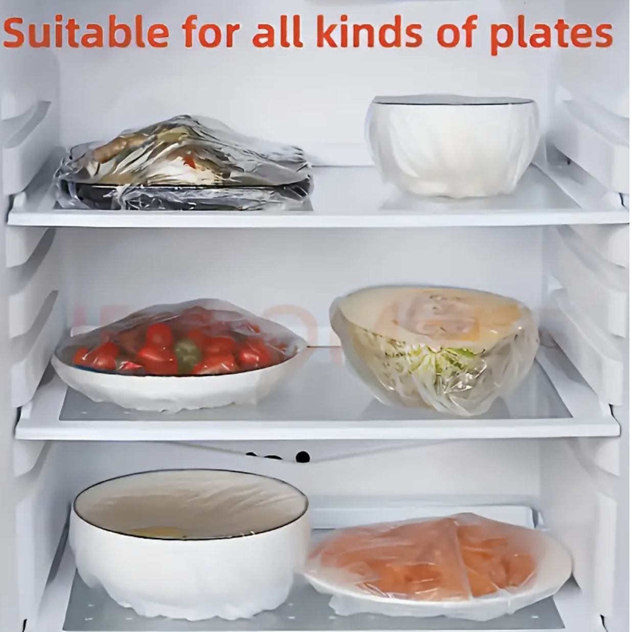 100pcs Individually Wrapped Plastic Food-Safe Cling Film Rolls – Transparent, Odorless & Dustproof, Hygienic Storage Wrap for Fridge, Microwave, Oven & Freezer - Image 2