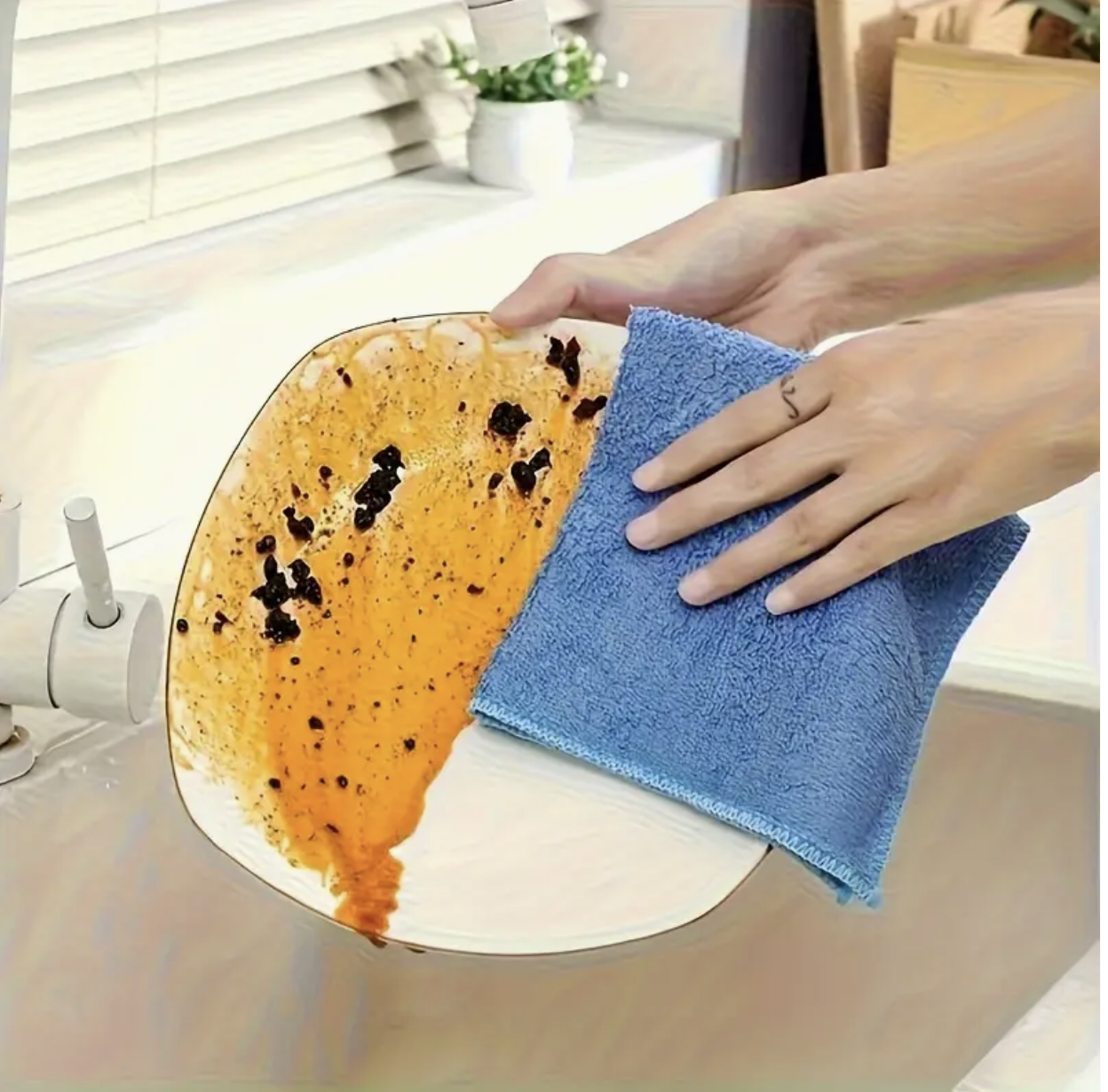 10pcs Multi-Purpose Microfiber Cleaning Cloths – Quick-Dry, Washable, Gift Box Set for Kitchen, Yard & Commercial Use - Image 3